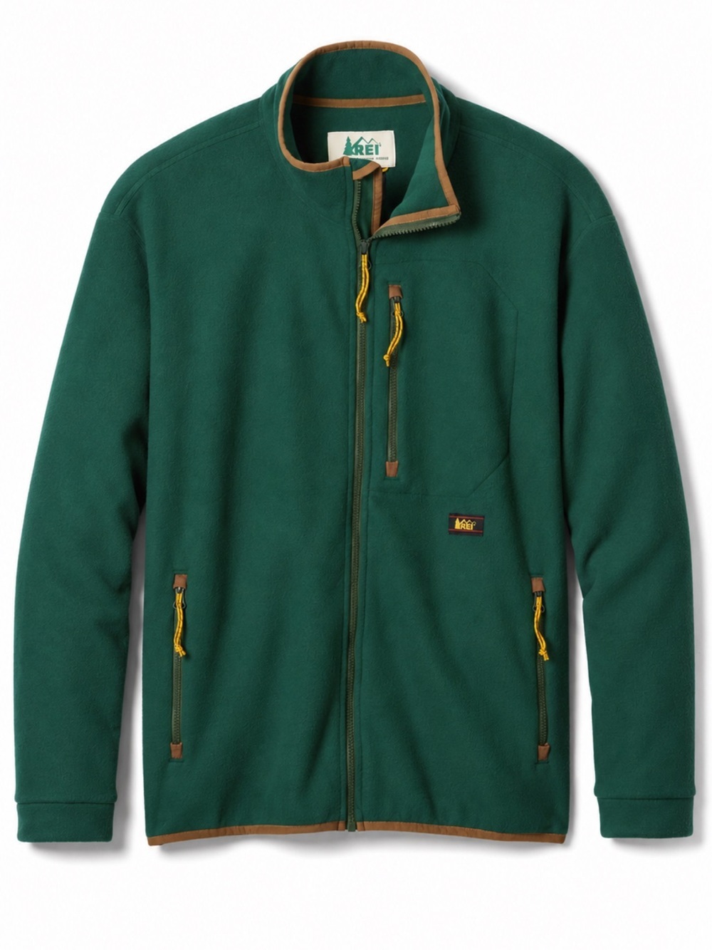 REI Co-op Trailsmith Fleece Jacket Polartec Retro Green Men's Large NWT Style 19
